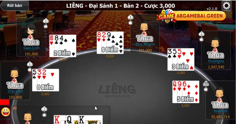 Hướng Dẫn Chi Tiết Cách Chơi Liêng 68 Game Bài 3 Cách thức chi trả tiền thưởng trong Liêng tại 68 game bài